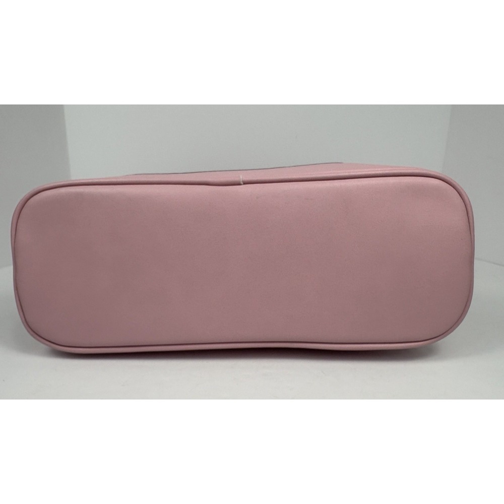 Giani Bernini Pink Signature Debossed Dome Satchel Hand Purse And Shoulder Strap - Picture 5 of 14